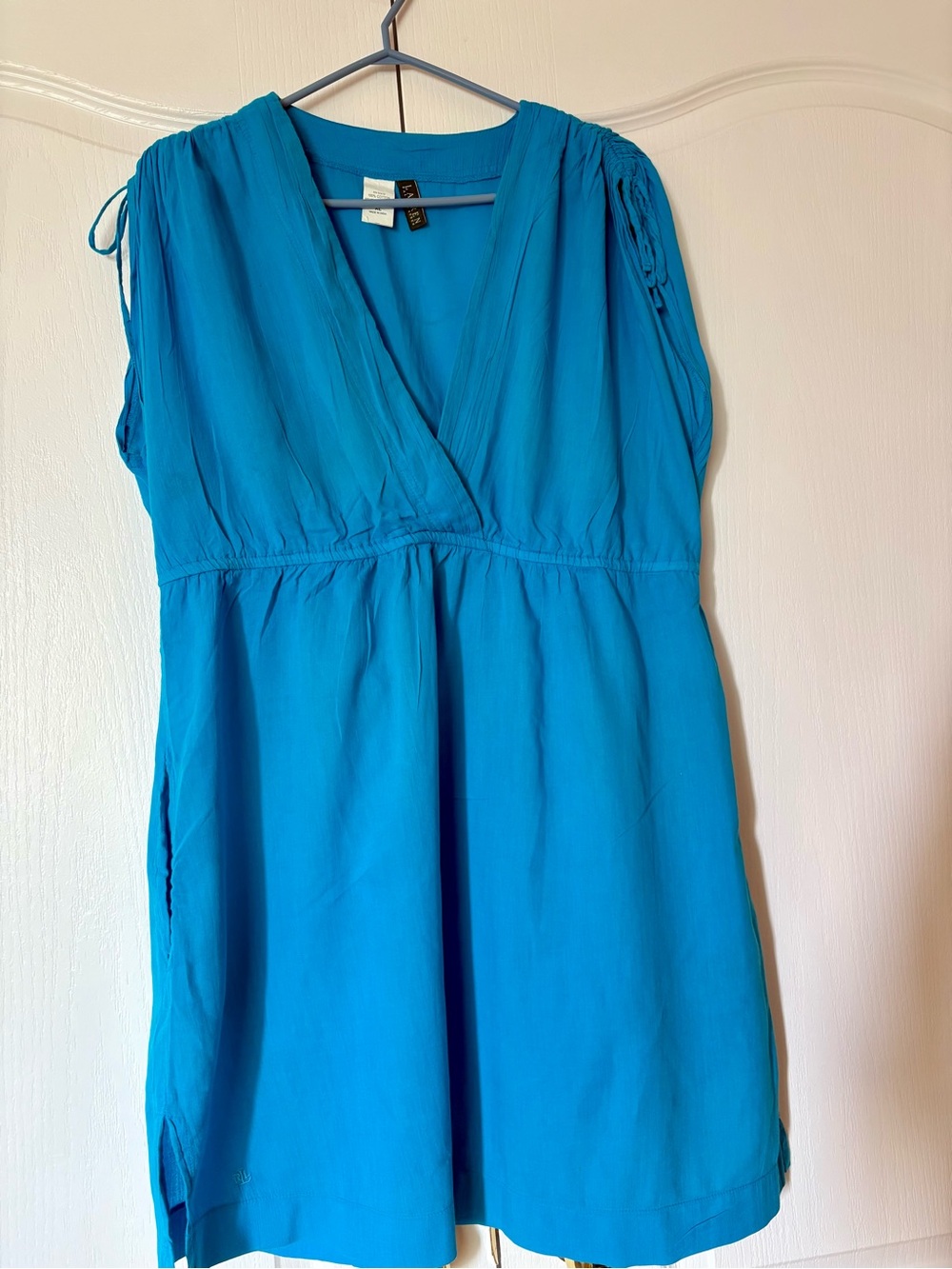 Ralph Lauren Turquoise Blue V-Neck Tunic XL
